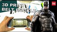 3D Printed Batfleck Batman Belt Buckle