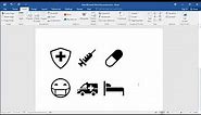 How to insert medical symbols in Word