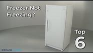 Freezer Isn't Freezing — Freezer Troubleshooting