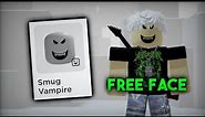 How to get FREE Smug Vampire Head/Face | Roblox