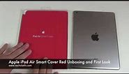 Apple iPad Air Smart Cover Red Unboxing and First Look