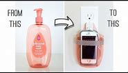 DIY Charging Cell Phone Holder (...from a plastic bottle)