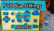 14 Types of PVC Blue Pipe Fittings