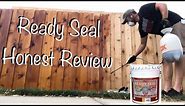 Staining Cedar Fence with READY SEAL Light Oak - Spray, Roll, Brush