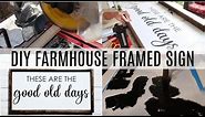 Farmhouse Wood Sign Tutorial | How to paint signs with no bleeding