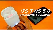 I7s TWS Charging & Pairing instruction | How to charge and pair I7s TWS wireless Bluetooth Earphones