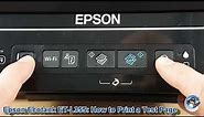 Epson EcoTank ET-L355: How to Print a Nozzle Check Test Page