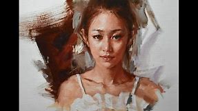 Oil Painting Portrait Tutorial by Zhu Kai Artist