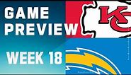 Kansas City Chiefs vs. Los Angeles Chargers | 2023 Week 18 Game Preview