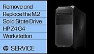 Remove and Replace the M.2 Solid State Drive | HP Z4 G4 Workstation | HP