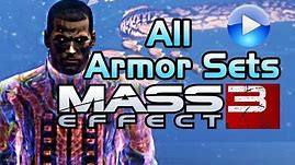Mass Effect 3: All 32 Armor Sets (mod outfits included)