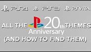 All the Playstation 20th Anniversary themes (And how to find them) - Eurogamer