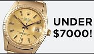 THE CHEAPEST SOLID GOLD ROLEX!: Rolex Oyster Perpetual Date 15037