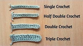 How to Crochet for Absolute Beginners :Basic Crochet Stitches(English Tutorial)