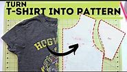 HOW TO turn your t-shirt into pattern? Detailed tutorial! How to make a t shirt