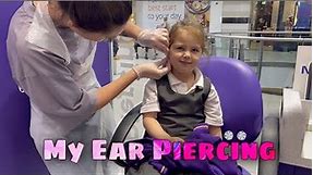 My Ear Piercing Experience at Claire’s | Piercing at 4 year old