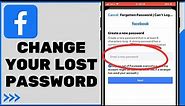 How To Change Facebook Password Without Old Password