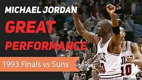 Michael Jordan 1993 NBA Finals Great Performance