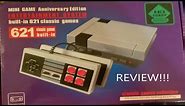 NES Clone Mini Game Anniversary Edition 621 Built In Games Review