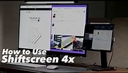 How to Use Shiftscreen 4X app - iPad “full monitor display” & as “second monitor” ???