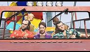 GTA 5 - Michael's Family Holiday Road Trip, Franklin & Trevor lester Tag along! (Rockstar editor)