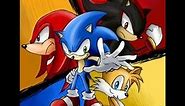 Sonic, Tails, Knuckles, and Shadow play Sonic Smash Bros.