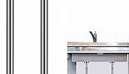 Sanbege 2 Pcs Undermount Sink Brackets Adjustable, Stainless Steel Sink Support Legs, Drill Free Sink Installation and Repair Kit System for Kitchen, Bathroom (19.7"-31.5")