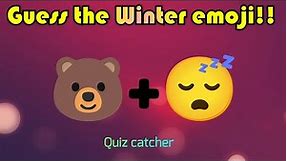 Guess The Winter Emoji Quiz In 10 Seconds || Winter Emoji Game☃️