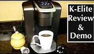 Keurig K-Elite Single Serve K-Cup Pod Coffee Maker Review and Demo