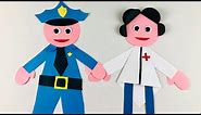 Labour Day crafts for kids|Community Helpers -Doctor Craft👨‍⚕️&Police officer Craft for kids👮🏻‍♂️