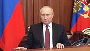 Full text of Vladimir Putin’s speech announcing ‘special military operation’ in Ukraine