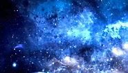Nebula blue galaxy
