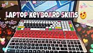 Keyboard Skin protectors❤ Silicon for Dell laptops | Red,Black,Multicolor laptop Keyboard skins
