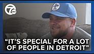 Detroit Lions fan who cried tears of joy after playoff win speaks on special moment