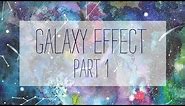 How to paint a galaxy - WATERCOLOR - part 1