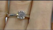 0.80ct Round Cut Diamond Solitaire Engagement Ring DR019