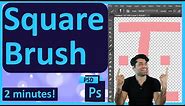 How to create a square brush in Photoshop