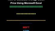 How to Calculate Average Stock Price Using Microsoft Excel