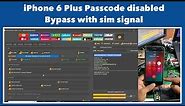 Iphone 6 Plus passcode disabled bypass with signal by unlocktool #ibypassnepal