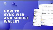How to synchronize your Web and Mobile wallets with Guarda