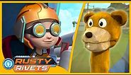 Rusty and the Missing Sculpture | Rusty Rivets Full Episodes | Cartoons for Kids