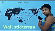World map wall stickers##