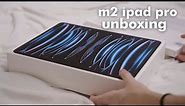 M2 iPad Pro Unboxing + Setup 2022 🤍 (12.9" Silver)