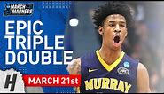 Ja Morant EPIC Triple-Double Full Highlights vs Marquette 2019.03.21 - 17 Pts, 11 Reb, 16 Ast