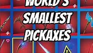 World's Smallest Fortnite Pickaxes‼️ ⛏️
