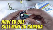 How To Use SQ11 Mini DV Camera - Full Tutorial