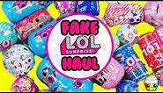 FAKE LOL Surprise HAUL Boy LOLs, MLP, Sparkly Critters Cans, Glam Glitters, Glitter Series