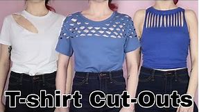 Easy Cut Out Shirts | DIY T-Shirt Cutting Tutorials, No Sewing