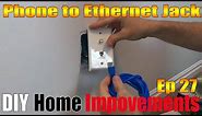 How to change a Phone Jack to Ethernet Wall Outlet