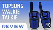 Topsung Walkie Talkie Review // Rechargeable Handheld Two Way Radios